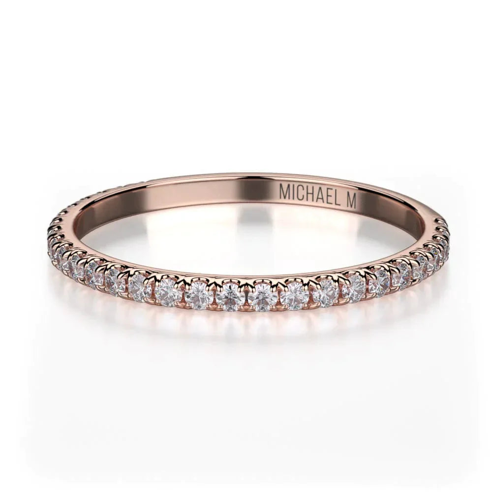 MICHAEL M Wedding Bands 18K Rose Gold Wedding band R706B R706BRG
