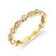 MICHAEL M Wedding Bands 18K Yellow Gold Marquise and Circle Pave Diamond Band B313