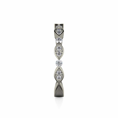 Bezel Marquise Diamond Band