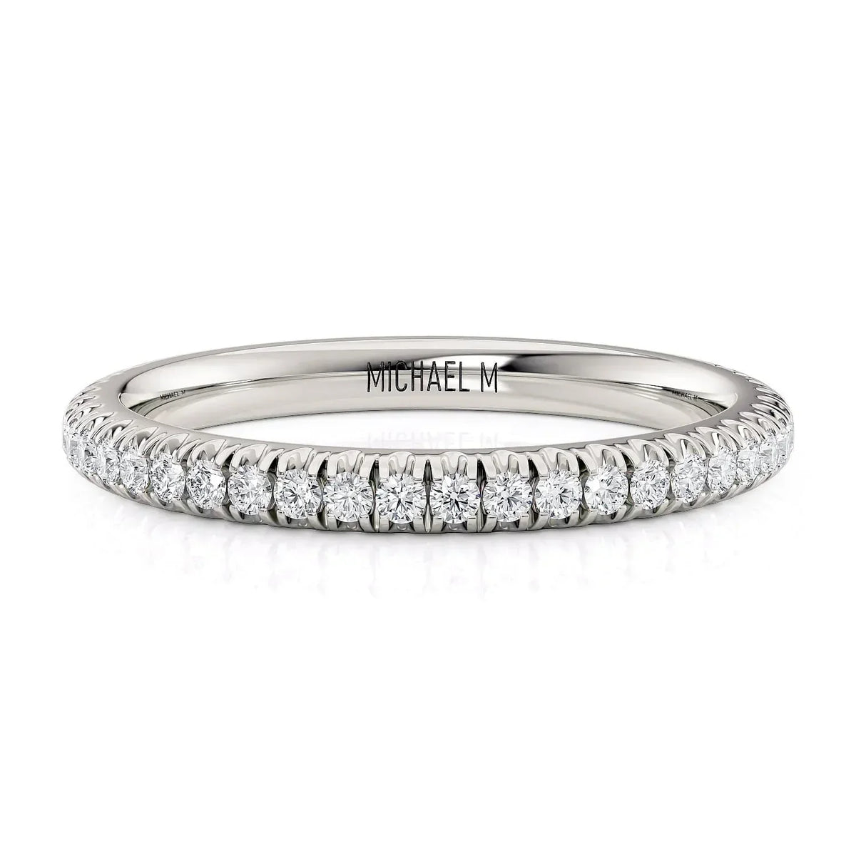 MICHAEL M Wedding Bands White Gold Wedding band R371B2 R371B2WG