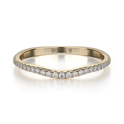 MICHAEL M Wedding Bands Yellow Gold Wedding band R440SB R440SBYG
