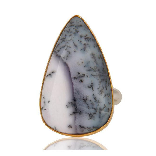 Dendritic Opal In Gold And Silver