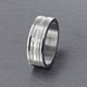 8MM White Tungsten Carbide Ring - Religious 14K Rose Gold Insert with Round Edge