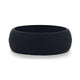 GROOVY Dual Groove Silicone Ring for Men and Women Black Comfort Fit Hypoallergenic Thorsten - 8mm