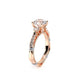 Verragio Three-Stone Round Engagement Ring