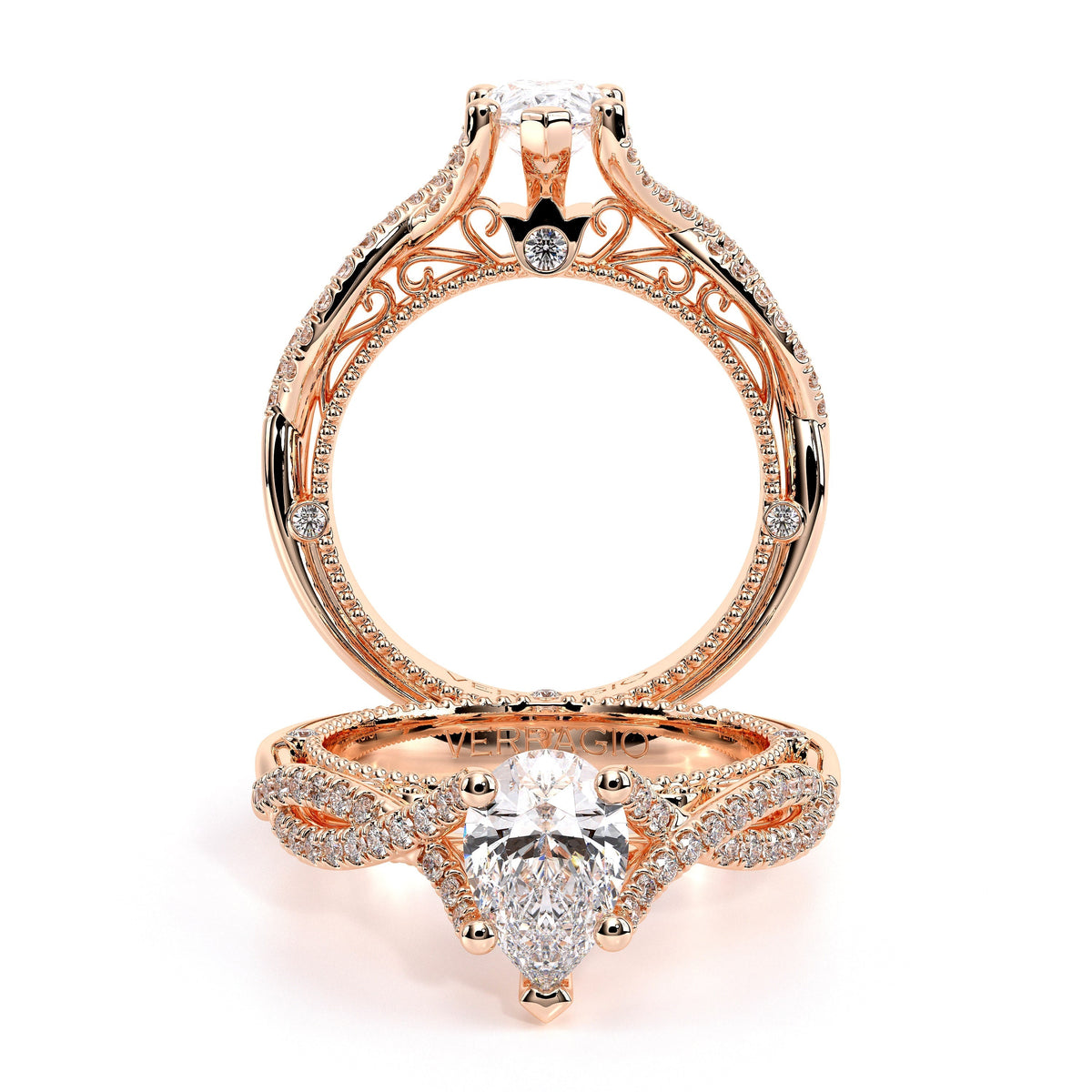 Verragio Vintage Pear Engagement Ring