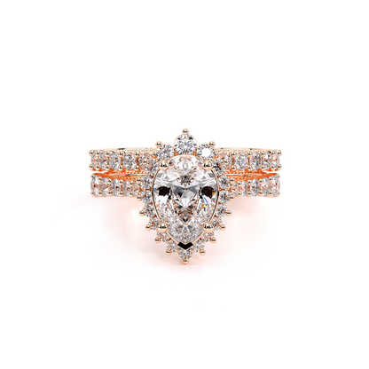 Verragio Halo Pear Engagement Ring
