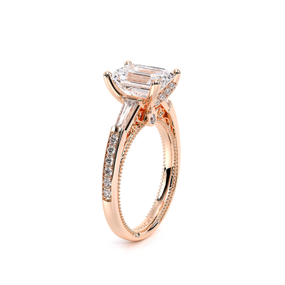 Verragio Three-Stone Emerald Engagement Ring