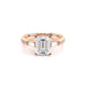 Verragio Three-Stone Emerald Engagement Ring