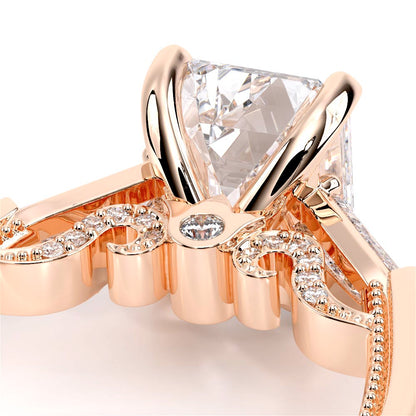 Verragio Three-Stone Emerald Engagement Ring