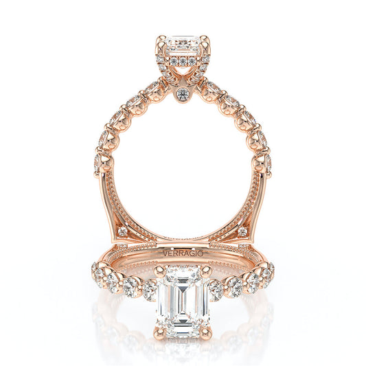 Verragio Halo Emerald Engagement Ring