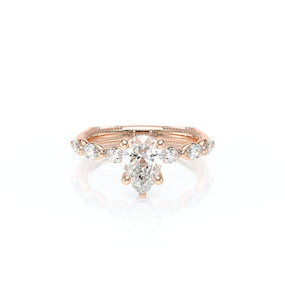 Verragio Halo Pear Engagement Ring