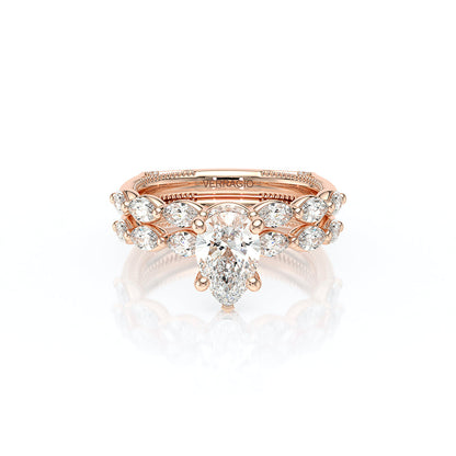 Verragio Halo Pear Engagement Ring