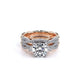 Verragio Three-Stone Round Engagement Ring