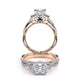 Verragio Three-Stone Princess Engagement Ring