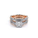 Verragio Three-Stone Princess Engagement Ring