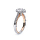 Verragio Halo Pear Engagement Ring