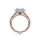 Verragio Halo Princess Engagement Ring
