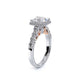 Verragio Halo Princess Engagement Ring