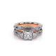 Verragio Three-Stone Princess Engagement Ring