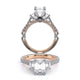 Verragio Three-Stone Emerald Engagement Ring