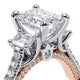 Verragio Three-Stone Emerald Engagement Ring