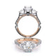 Verragio Three-Stone Oval Engagement Ring