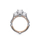 Verragio Three-Stone Oval Engagement Ring