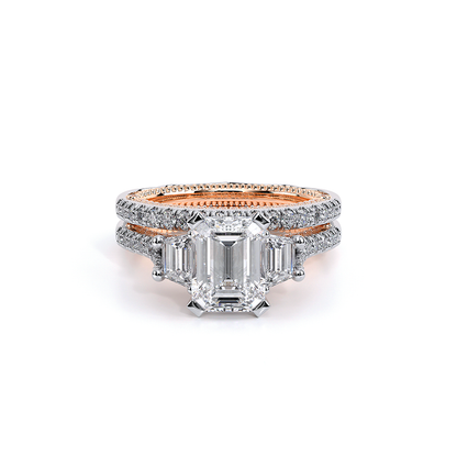 Verragio Three-Stone Emerald Engagement Ring