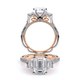 Verragio Three-Stone Emerald Engagement Ring