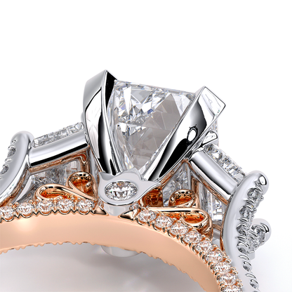 Verragio Three-Stone Emerald Engagement Ring