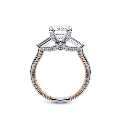 Verragio Three-Stone Emerald Engagement Ring