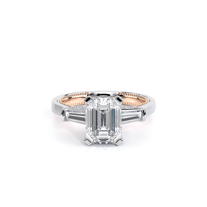 Verragio Three-Stone Emerald Engagement Ring