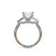 Verragio Three-Stone Princess Engagement Ring