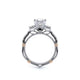 Verragio Three-Stone Princess Engagement Ring