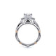Verragio Three-Stone Princess Engagement Ring