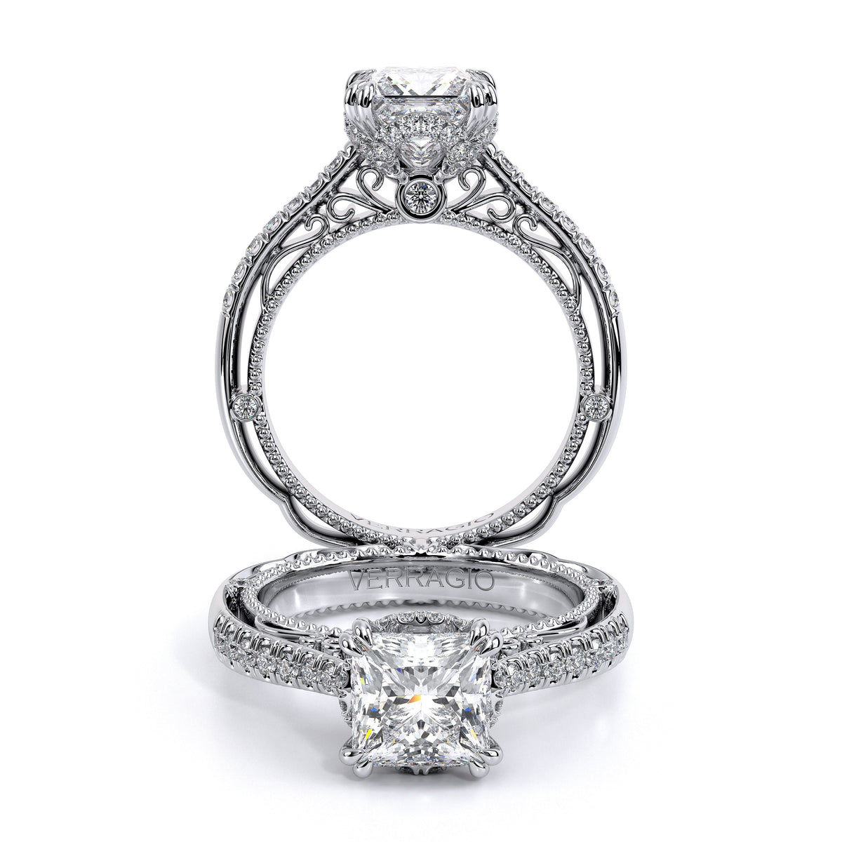 Verragio Pave Princess Engagement Ring