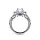 Verragio Three-Stone Emerald Engagement Ring