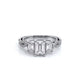 Verragio Three-Stone Emerald Engagement Ring