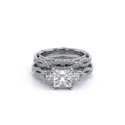 Verragio Three-Stone Princess Engagement Ring