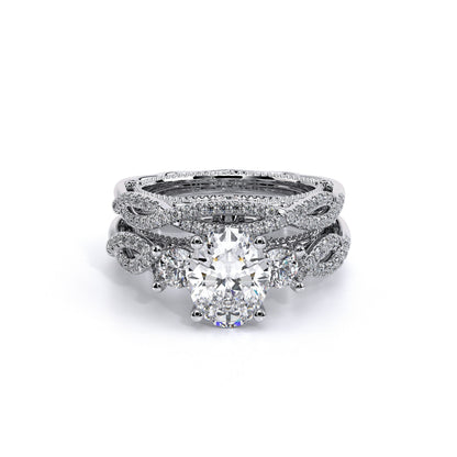 Verragio Three-Stone Oval Engagement Ring