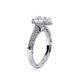 Verragio Halo Pear Engagement Ring