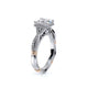 Verragio Halo Princess Engagement Ring