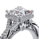 Verragio Halo Princess Engagement Ring