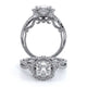 Verragio Halo Princess Engagement Ring
