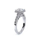 Verragio Halo Princess Engagement Ring