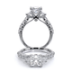 Verragio Three-Stone Princess Engagement Ring