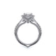 Verragio Halo Princess Engagement Ring