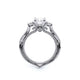 Verragio Three-Stone Oval Engagement Ring
