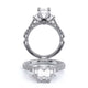 Verragio Three-Stone Emerald Engagement Ring
